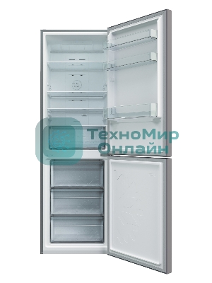 Холодильник Candy CCRN 6180S серебро двухкамерный 227/106л морозилка снизу, No Frost