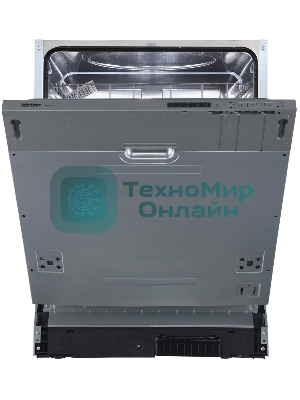 Встраиваемая посудомоечная машина Korting KDI 60110, нержавеющая сталь, 59.8 см, 13 компл., 55 дБ, класс A+