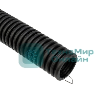 Труба гофрированная из ПНД Rexant с зондом, черная, Ø16 мм, бухта 100 м/уп.