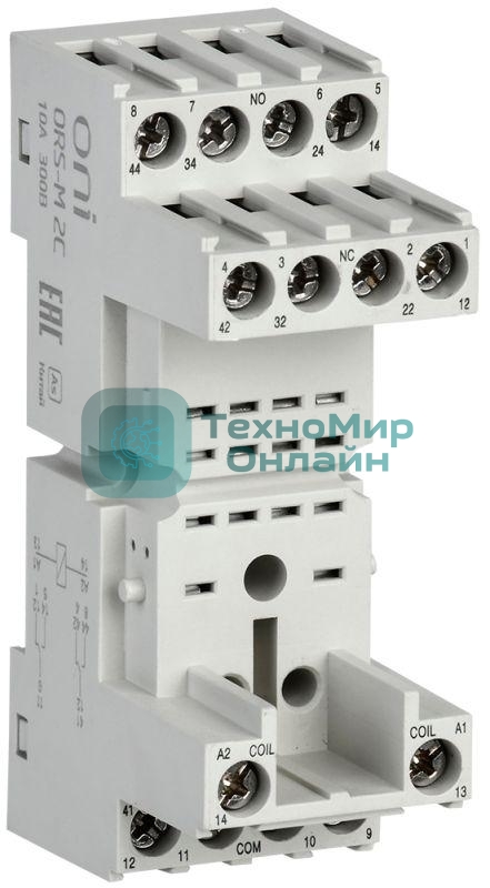 Розетка ORS-M для реле ORM 2C ONI ORS-M-1-2-G