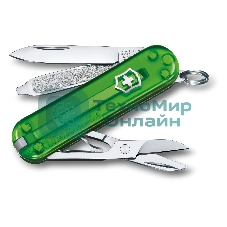 Нож перочинный Victorinox Classic Green Tea (0.6223.T41G) 58мм 7 функций карт.коробка