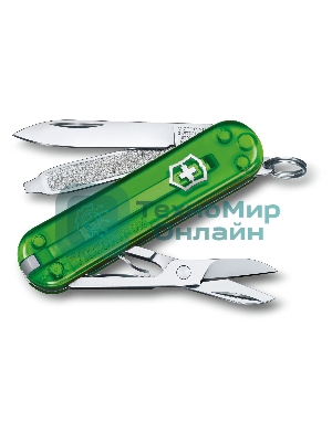 Нож перочинный Victorinox Classic Green Tea (0.6223.T41G) 58мм 7 функций карт.коробка