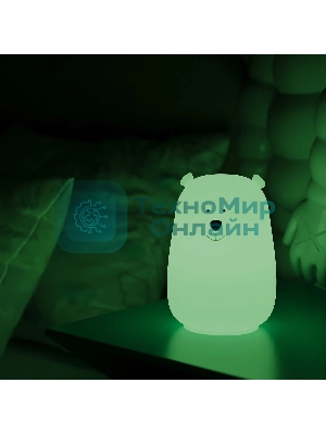 Ночник Gauss NN302 медведь белый