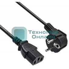 Кабель Buro BU-PCAB-5M-16A IEC C13 Евровилка угловой 5м