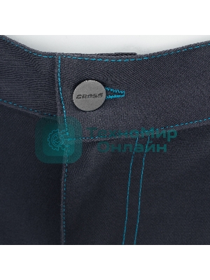 Брюки профессиональные рабочие, 97% хлопок 3% спандекс, XL Gross