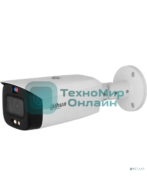 Уличная цилиндрическая IP-видеокамера TiOC DAHUA DH-IPC-HFW3849T1P-ZAS-PV-S5 с ИИ и активным сдерживанием 8Мп, 1/2.8” CMOS, моторизованный объектив 2.7~13,5мм (5x), видеоаналитика, ИК 50м, LED 40м