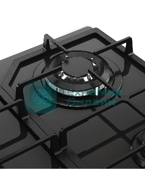 Варочная поверхность MONSHER/ Варочная поверхность MONSHER, газ, High-Tech, 59 см, автоматический электроподжиг, газ-контроль, форсунки под сжиженый газ, SABAF конфорки, чугунные решетки, черный