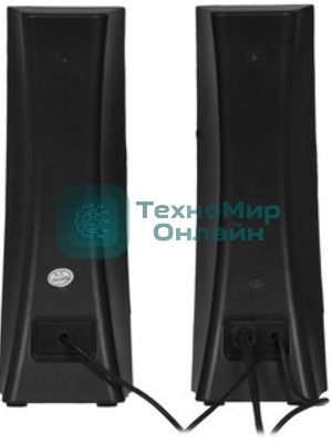 Акустическая система 2.0 Gembird SPK-500, черный, 6 Вт, рег. громкости, разъем для наушников, питание от сети