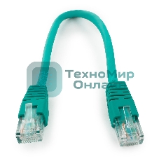 Патч-корд UTP Cablexpertcat.6, 0.25м, литой, многожильный, зеленый