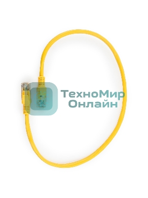Патч-корд медный UTP Cablexpert PP10-0.5M/Y cat.5e, 0.5м, литой, многожильный, желтый