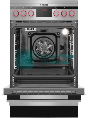 Плита электрическая Hansa FCCX58225 серебристый, конфорок 4 шт, духовка 65 л, 50 см x 85 см x 60 см