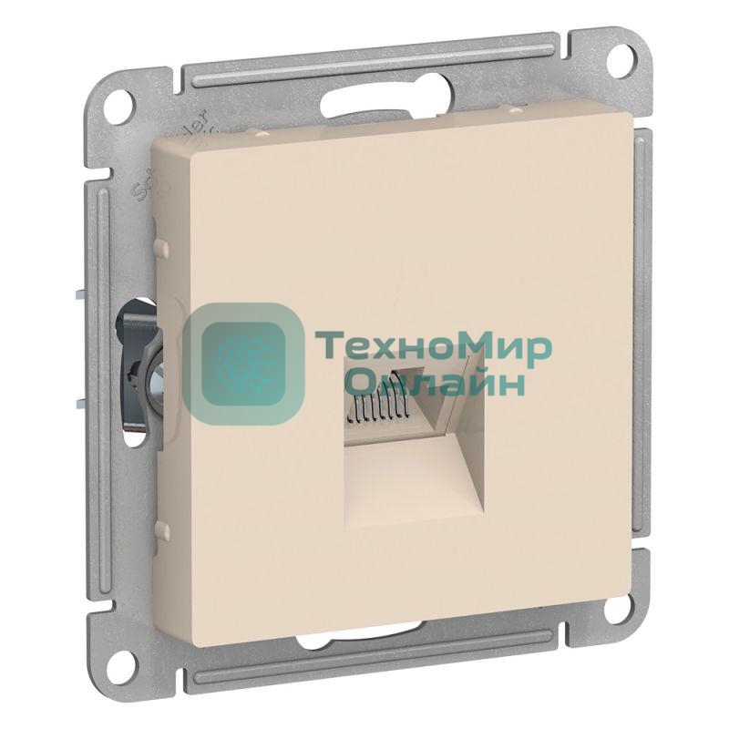 Механизм розетки компьютерной AtlasDesign RJ45 беж. SchE ATN000283