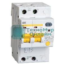 Выключатель автоматический дифференциального тока IEK MAD12-2-010-C-030 АД12М 2Р С10 30мА IEK
