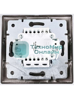 Рамка 4-м Мира горизонтальная черный бархат LEZARD 701-4200-149