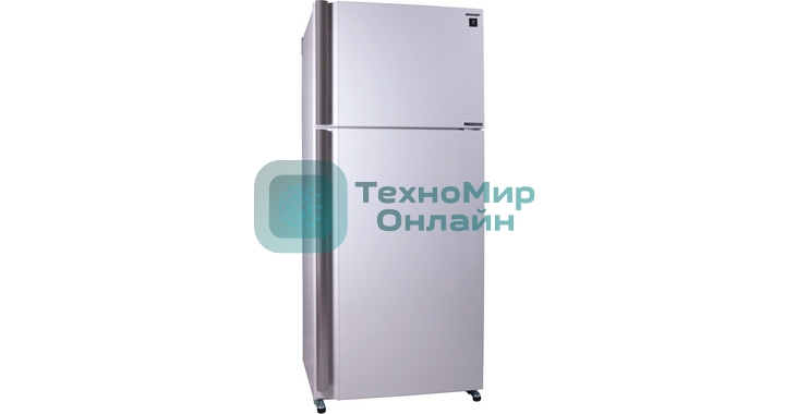 Холодильник Sharp SJ-XE55PMWH белый жемчуг двухкамерный 388/148л морозилка сверху, No Frost