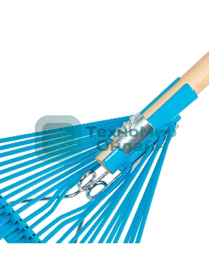 Веерные Palisad luxe грабли с деревянным черенком стальные усилинные покрытые эпоксидом