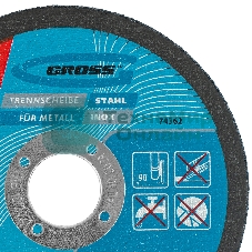 Круг отрезной по металлу Gross SWA60TBF 115х1.2х22.2мм 74362