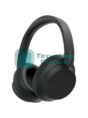 Беспроводные/проводные наушники SONY WH-CH720N черный, полноразмерные, Bluetooth + проводной, активное шумоподавление, до 50 ч