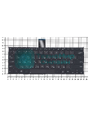 Клавиатура для ноутбука Asus F200CA F200LA F200MA X200 черная, без рамки, плоский Enter