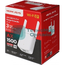 Повторитель беспроводного сигнала Mercusys ME60X AX1500 10/100/1000BASE-TX белый