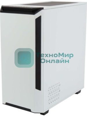 Компьютерный корпус Hiper PW81 белый без БП ATX 3x120мм 2xUSB2.0 2xUSB3.0 audio bott PSU