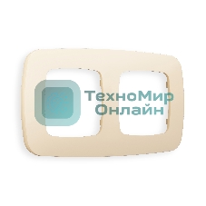 Рамка OMEGA Ecta (Бежевый матовый) 2-ая OF140332
