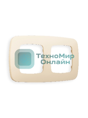 Рамка OMEGA Ecta (Бежевый матовый) 2-ая OF140332