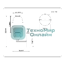 Настенный светильник Ambrella light LH53148 BK/FR черный/белый 6W 3000K 100*165*310