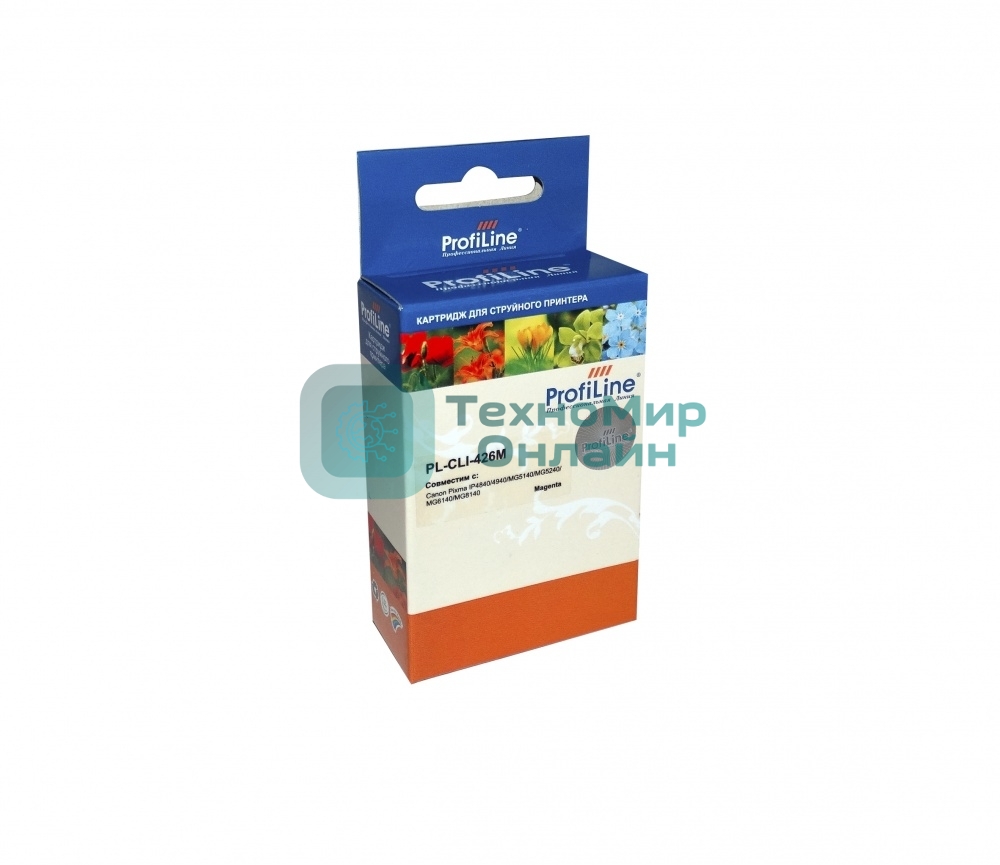Картридж струйный ProfiLine PL-CLI-426M с чипом для принтеров Canon Pixma IP4840/MG5140/MG5240/MG6140/MG8140 Magenta водн