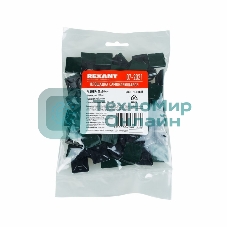 Площадка самоклеящаяся Rexant 20х20 мм, черная, упаковка 100 шт.