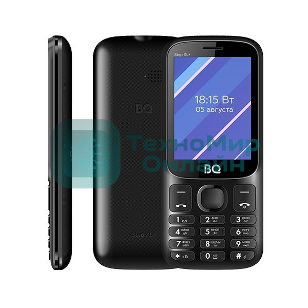 Мобильный телефон BQ 2820 Step XL+ черный/оранжевый