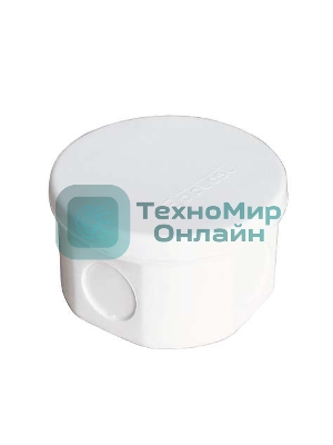 Коробка распределительная ОП d75х45 4 выхода без гермовводов IP54 крышка защелкивающаяся бел. Epplast 245351