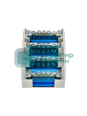 Шина на DIN-рейку в корпусе (кросс-модуль) Rexant 4х7