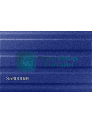 Внешний SSD Samsung T7 Shield, 2TB, USB 3.2 Gen 2 Type-C, R/W 1050/1000, синий