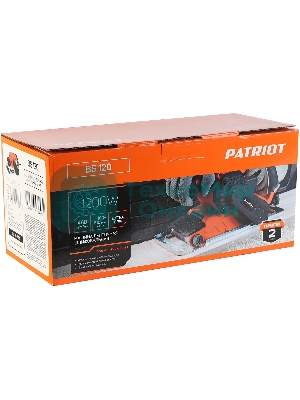 Ленточная шлифовальная шашина (ЛШМ) PATRIOT BS 120, мощность 1200 Вт, лента 100х610 мм