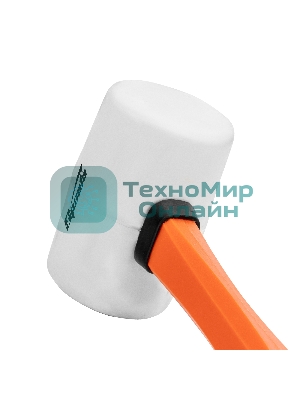 Киянка резиновая Sparta 450 г, белая резина, фибергласовая рукоятка