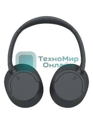 Беспроводные/проводные наушники SONY WH-CH720N черный, полноразмерные, Bluetooth + проводной, активное шумоподавление, до 50 ч
