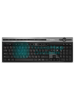 Клавиатура SVEN KB-E5500W беспроводная, радиоканал, чёрный