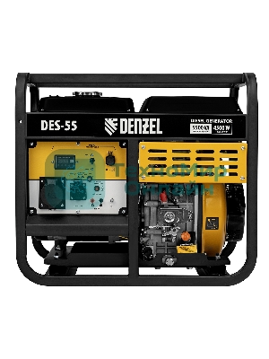 Электрогенератор дизельный Denzel DES-55, 5.5 кВт, 110 дБ, 93.8 кг