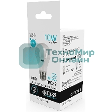 Лампа светодиодная Gauss Elementary 10Вт цок.:E27 груша 220B 4100K св.свеч.белый.нейт. A60 (упак.:10шт)