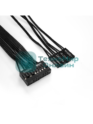 Компьютерный корпус Miditower ExeGate AA-440-UNS350 (ATX, БП UNS350 с вент. 12см, 2хUSB, аудио, черный)