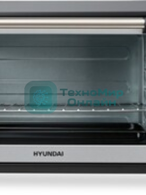 Мини-печь Hyundai MIO-HY075 38л. 2000Вт серебристый/черныйy