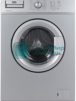 Стиральная машина Beko WRS 55P1 BSS серебристый, загрузка фронтальная 5 кг, 1000 об/мин., класс: А