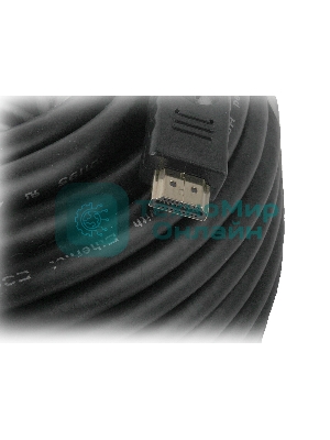 Кабель Cablexpert HDMI CC-HDMI4-30M, 19M/19M, v1.4, медь, позол.разъемы, экран, усилитель сигнала, 30м, черный, пакет