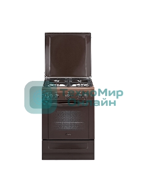 Плита газовая Gefest ПГ 6100-02 0010 коричневый, конфорок 4 шт, духовка 52 л, 60 см x 85 см x 60 см