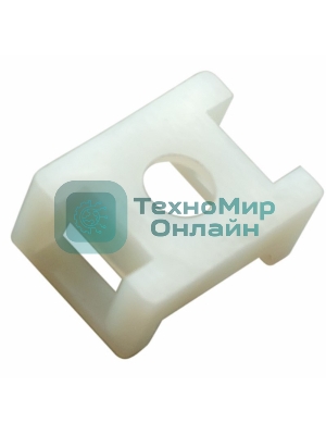 Площадка для крепления стяжки Rexant (ПС-2) 22x16 мм, белая, упаковка 100 шт.