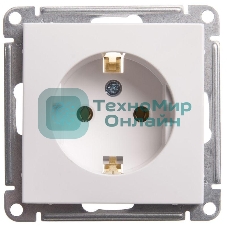 Механизм розетки W59 16А без защ. шторок с заземл. белый SchE RS16-154-1-86