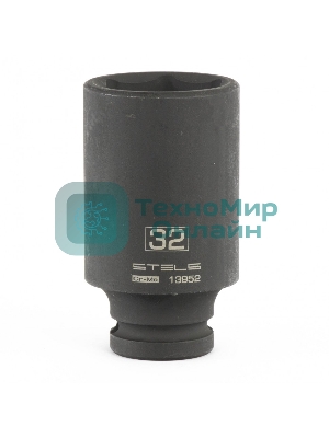 Головка ударная удлиненная шестигранная Stels 32 мм, 1/2