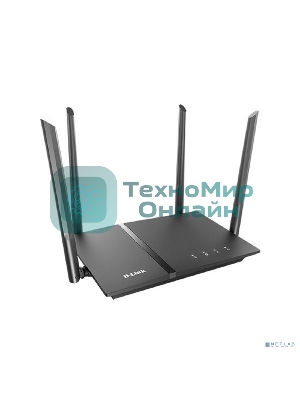 Роутер D-Link DIR-1260/RU/R1A, Wireless AC1200 2x2 MU-MIMO Dual-band Gigabit Router with 1 10/100/1000Base-T WAN port, 4 10/100/1000Base-T LAN ports and 1 USB port.802.11b/g/n/ac compatible, up to 300 Mbps