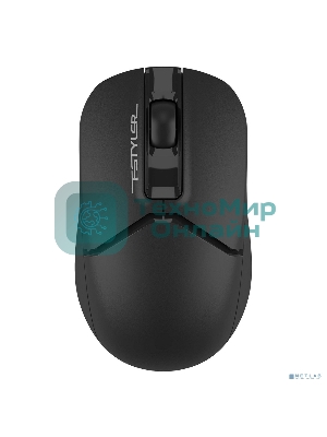 Мышь беспроводная A4Tech Fstyler FG12 черный, 1200 dpi, радиоканал, USB, кнопки - 3